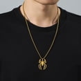 thumbnail image 6 of EUEAVAN Gold Spider Pendant Necklace Stainless Steel Box Chain Animal Male Jewelry, 6 of 7