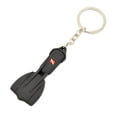 thumbnail image 1 of Greeniant Llavero Mini aletas de buceo diseño personalizado mar tema Kayak colgantes regalo llavero titular etiqueta monedero Deportes acuáticos Negro Greeniant OD026766-02, 1 of 6