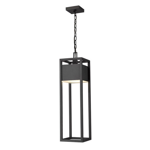 14W 1 Led Outdoor Chain Mount Lantern In Metropolitan Style 7 Inches Wide By 26.75 Inches High Z-Lite 585Chb-Bk-Led