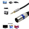 thumbnail image 5 of Microphones Cord 3.5mm Auxiliary to Male Adapter Unbalanced 3.5mm to Cable Upgrades for Professional Sound Systems, 5 of 8