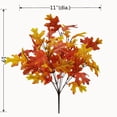 thumbnail image 3 of Mainstays 19in Indoor Artificial Foliage Oak Leave Bush, Glittered Orange and Yellow Colors. Weight 0.17lbs. Pot Not Included., 3 of 5