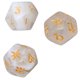 thumbnail image 2 of Juego de dados poliédricos de 9 piezas, dados de juego de mesa portátiles ligeros de plástico resistente al agua para viajes, Picnic, blanco, 2 of 10