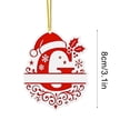 thumbnail image 2 of Adornos Navideños con Monograma Acrílico de 26 Letras y Gorro de Papá Noel | Adornos Navideños 2D para Manualidades | Adornos con Letras Colgantes para Decorar El Hogar, La Chimenea, La Puerta y La V, 2 of 5