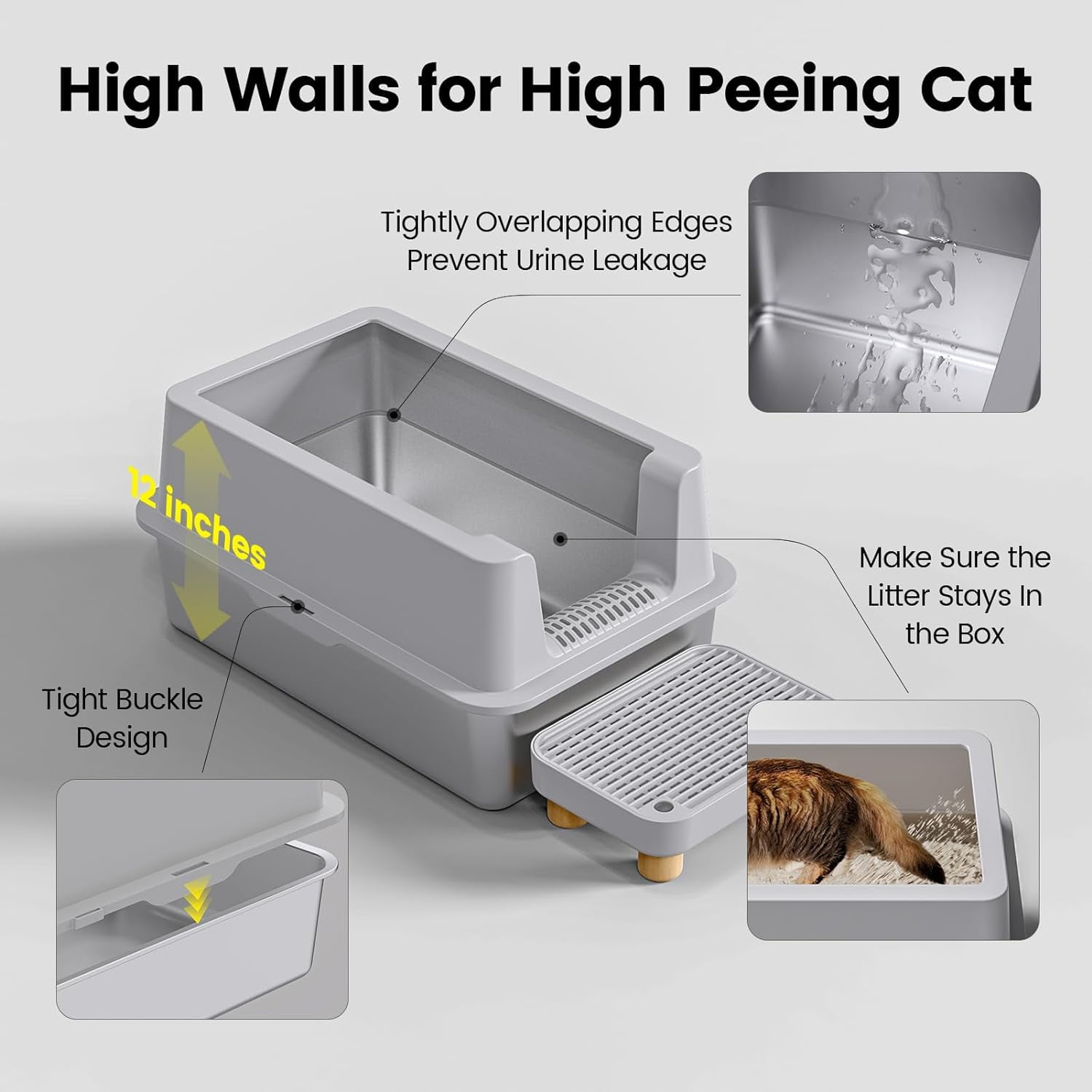 Cat pees high litter box 2025