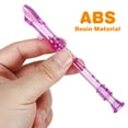 thumbnail image 3 of 4pcs 6-Hole Mini Clarinet Transparent Flute Children Beginner Music Playing Wind Instruments (Random Color), 3 of 6