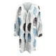 thumbnail image 5 of ICHUANYI Clearance Fashion Women Print Loose Long Sleeve Cardigan Coat Blouse(Blue, L) ICHUANYI WER2023081501746, 5 of 6