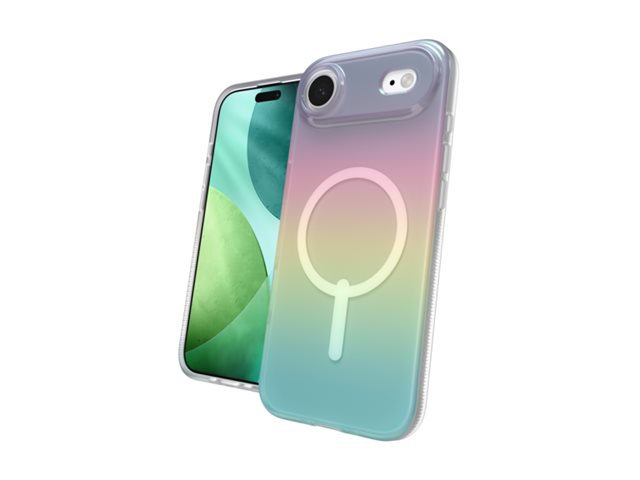 ZAGG Milan Snap Case for iPhone Air - Iridescent Graphene Strengthened Phone Case with Drop Protection (13ft/4m) Textured Edges & Sparkle Design MagSafe Charging Compatible