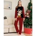 thumbnail image 2 of Family Christmas Pajamas, Syphoria 1PC Womens Pajamas Set Long Sleeve Top and Pant Matching Family Christmas Pajamas Set, 2 of 4