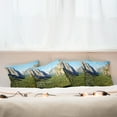 thumbnail image 4 of Ambesonne Forest Throw Pillow Cover 4 Pack, El Captain Scenery USA, 16", Green Blue, 4 of 5