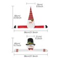 thumbnail image 6 of Tnobhg Christmas Tree Topper Cartoon Long Arm Santa Claus Snowman Reusable Holiday Decoration Xmas Tree Decoration Party Supplies, 6 of 8