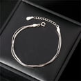 thumbnail image 1 of Elegante Pulsera de Serpiente de Tres Capas para Mujer | Material de Cobre | Diseño de Corazón a Corazón | Cadena Cómoda | Empaque de Regalo | 16 Cm + 3,5 Cm, 1 of 7