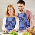 thumbnail image 3 of Pioneer Flower Floral Print Pattern Apron for Women and Men, Cotton Linen Waterproof with Pockets, Adjustable, 33x27 Inch for Kitchen, Gardening, BBQ, Salon, 3 of 6