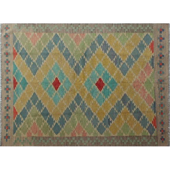 Winchester Vashti Ivory/Blue Rug, 4'9" x 6'6"