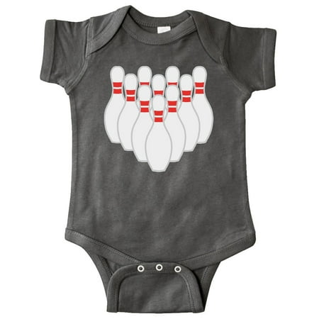 

Inktastic Ten Pins for Bowling Gift Baby Boy or Baby Girl Bodysuit