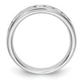 thumbnail image 2 of 14k White Gold Ring Wedding Band Diamond 0.77 ct 11-Stone 3/4 carat Round Complete Channel, 2 of 8