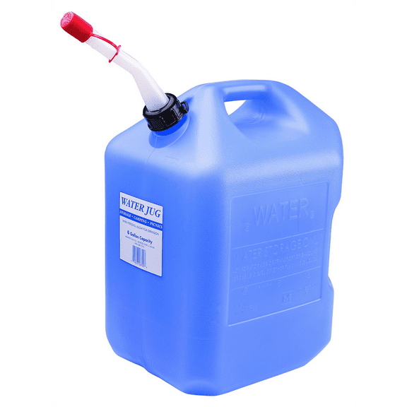 Midwest Can 6700 6 Gallon Water Jug Container w/ Spout (No Fuel Storage)