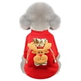 thumbnail image 5 of NOKIO Festive Holiday Cartoon Dog Pullover Christmas Pet Sweater Pet Dog Christmas Day Elk Warm Velvet Striped Antlers Decoration Dress Up Small And Medium-sized Dog Cat Pet Clothes, 5 of 7