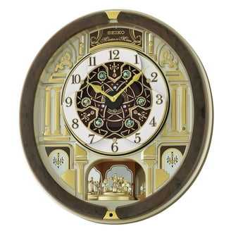 Seiko Quiet Wall Light Melodies in Motion Clock 2019 with 13 Blue