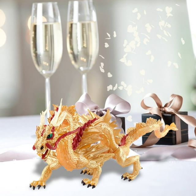 Dragon Model Toy Decoration Model Educational Toys Cartonn Anime Two Head Creati