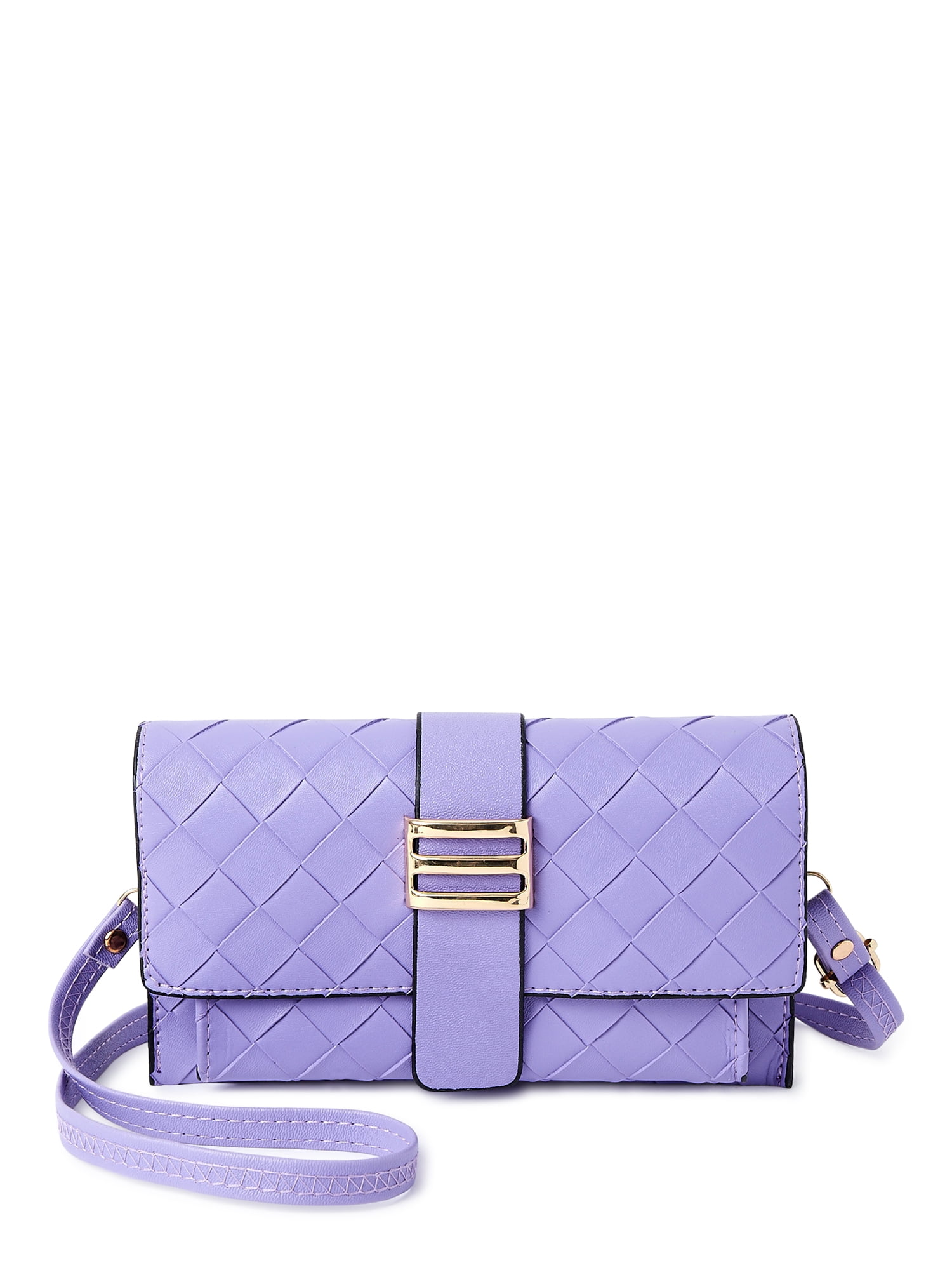 Quilted Multi Pocket PU Leather Cross Body Bag 