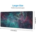 thumbnail image 3 of Galaxy Gaming Mouse Pad, Universe Space Waterproof and Non-Slip Mousepad, Extended XL 31.5 x 11.8inches Desk Mat, 3mm Thick Rubber Base Desk Pad for Office Home, 3 of 7