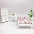 thumbnail image 3 of SPRING PARK 1/12 Miniature Bedside Table Model Toy Doll House Home Bedroom Decor Accessory, 3 of 7