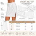 thumbnail image 5 of Half Slips for Women - Elegant Mini Length Satin Half Slips for Under Dresses with Side Slit, Anti Static Non See Through Lace Trim Elastic Waist for All Occasions, 5 of 7