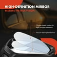 thumbnail image 4 of A-Premium Pair (2) Driver and Passenger Side Manual Door Mirror - Compatible with Dodge Ram 1500 2002-2009, Ram 2500 2003-2009, Ram 3500 - Non-Heated Manual Folding Black Outside Rear View Mirror, 4 of 8
