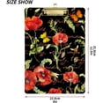 thumbnail image 3 of FMSHPON Poppies Flowers Summer Butterflies Clipboard Hardboard Wood Nursing Clip Board and Pull for Standard A4 Letter 13x9 inches, 3 of 7