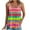 Hot Pink, variant on Womens Tank Tops 2025 Sleeveless Round Neck Court Lock Casual Printed Camisole Tank Hot Pink S
