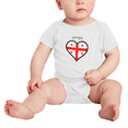 thumbnail image 2 of Georgia Flag Heart Love Funny Baby Bodysuit Boy Girl Clothes, 2 of 5