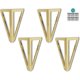thumbnail image 1 of 4 Packs Furniture Legs, Metal Table Legs, 15cm Black Furniture Legs, for TV Table, Coffee Table Leg, Wardrobe, Sofa Bed and Others. (15cm, Gold), 1 of 5
