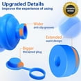 thumbnail image 5 of ZHUYING 5 pcs 3 and 5 Gallon Water Jug Cap, Silicone Reusable Replacement Cap, Non Spill Bottle Caps for 55mm Bottle Water Dispenser Caps -, 5 of 7
