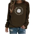 thumbnail image 1 of PENGXIANG Sweat-Shirt à Col Rond pour Femmes à Manches Longues Casual Pulls Ample Sweat-Shirt Doux Automne Vêtements de Mode, 1 of 5