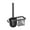 Black, variant on Toilet Bowl Cleaner Deluxe Toilet Brush with Aluminum Alloy Toilet Bowl Brush Modern and Compact Toilet Cleaner Brush Long Handle Bristles for Bathroom Cleaning Toilet Bowl Brush