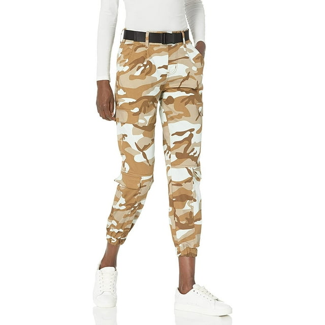 V.I.P. JEANS Cargo Pants for Women Juniors and Plus Sizes Solids, Baggy