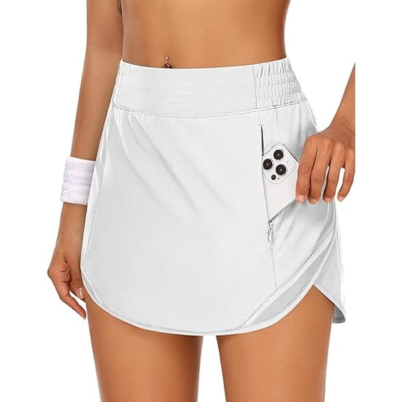 JoyGirl Womens Tennis Skirt Athletic Skort with Shorts Golf Skirt High Waisted Pickleball Skirt with Pockets