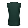 thumbnail image 5 of WAYUTE Women's Tank Tops V Neck Undershirt Sleeveless Button Down Casual Slim Fit Undershirt T Shirt Classic Outdoor Streetwear, 5 of 7