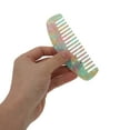 thumbnail image 3 of Unique Bargains 1 Pc Durable Marble Hair Comb Green Acetate Sheet, 3 of 5