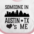 thumbnail image 4 of Inktastic Austin Texas Someone Loves Me Skyline Boys or Girls Baby Bib, 4 of 4