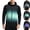 Mint Green, variant on Men's Gradient Full Zip Hoodie Running Track Jacket Athletic Moisture Wicking Quick Dry Raglan Long Sleeve Sweatshirt for Training Workout, Gray, XXXL