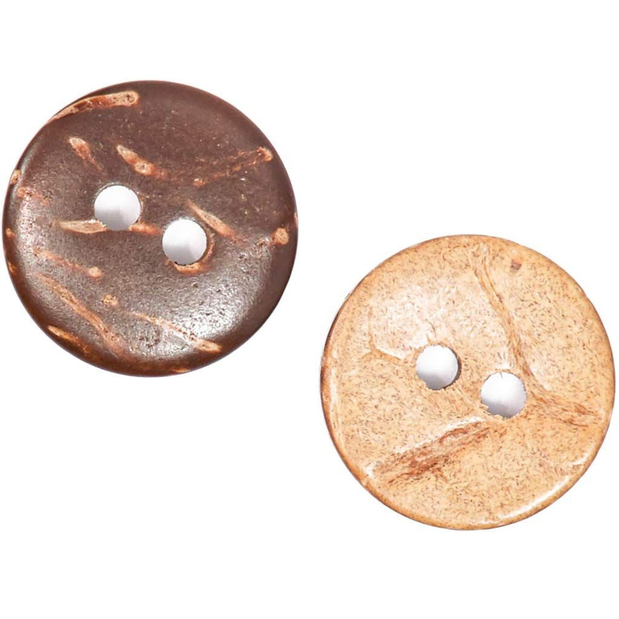 20 50 pcs Coconut Shell 2 Holes Round Buttons Sewing Scrapbooking Craft 30mm Día