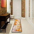 thumbnail image 6 of Elegant Orange Flowers Runner Rug for Hallways Kitchen Non Slip 2'x 6' Washable Hall Carpet for Bedroom Entryway Laundry Room, 6 of 7