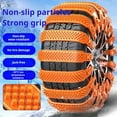 thumbnail image 3 of Primegos 1 Pcs Tire Snow Chains Anti-Slip Tire Chain Universal Car Snow Chains for SUVs Trucks Emergency Adjustable Snow Chains for Rain Snow Sand Mud, 3 of 8