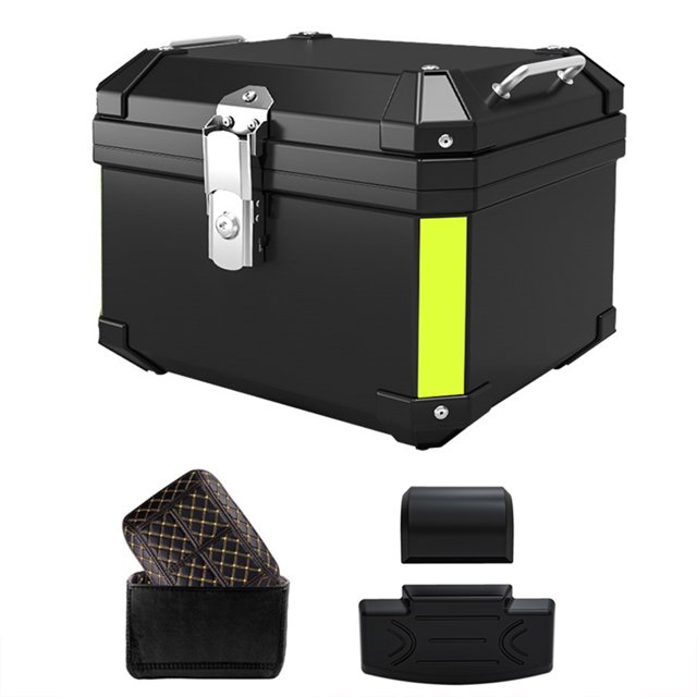 Aumotop Motorcycle tailbox,Helmet Waterproof 2pcs Box Box Store Helmet With 2pcs Lock 45l Rear Waterproof Box Laoshe Lock Store Box Universal Box Tailbox Waterproof Helmet Cometx 2pcs