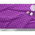 thumbnail image 2 of Soimoi Purple Velvet Fabric Pink Heart Print Fabric by Yard 58 Inch Wide, 2 of 3