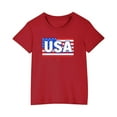 thumbnail image 2 of Kids Girl Boy Crew Neck T Shirts Lounge Tee Tops for Child Short Sleeve 4th of July Graphic Fall Summer Shirts 2026 Clothes Trendy Country Concert 5 Years, 2 of 4