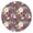 Boho Autumn Floral, variant on Round Tablecloth with Elastic Edge and Floral Pattern, Made of Polyester Fabric, Water-Resistant, Fits 44-52 Inch Tables for Everyday Use