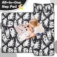 thumbnail image 4 of Black Halloween White Ghosts Toddler Nap Mats for Kids Preschool,51"x22" Sleeping Mat Bag or Kids,Toddler Sleeping Bag,Toddler Nap Mat or Daycare, 4 of 6