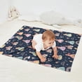 thumbnail image 2 of Dark Blue Little Princess Pattern Blanket,Comfortable Soft Flannel Throw Blanket,All Season,Warm Lightweight Blankets for Sofa Bed Couch Living Room Chair,30"x40", 2 of 4